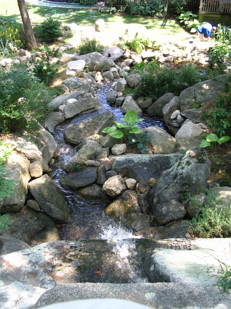 Wisecup: Huge Water Feature - Westport by TJB-INC Landscape & Drainage Contractor - Photo 14