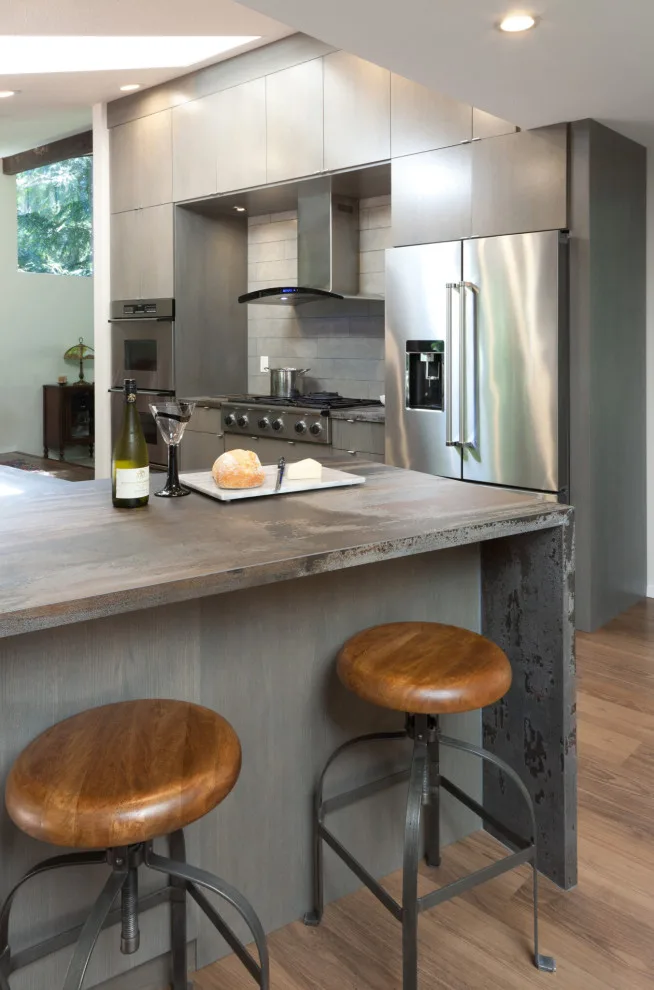 Grey Stained Hickory Kitchen with Dekton Countertops by Wiscomb Design, LLC. - Photo 5