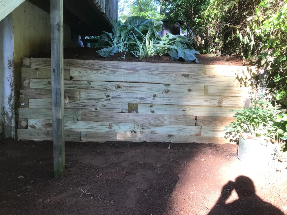 Failed cinder block replacement by TJB-INC Landscape & Drainage Contractor - Photo 2