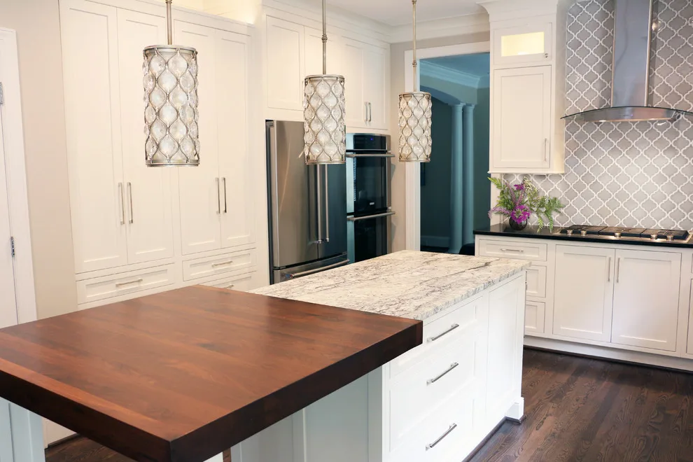 Transitional Kitchen with White Inset Cabinets by Dream Kitchen Builders - Photo 3