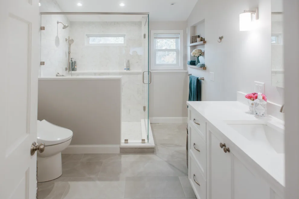 Modern Bathroom in Littleton White by Dawn Willis, Great Spaces Inc. - Photo 6