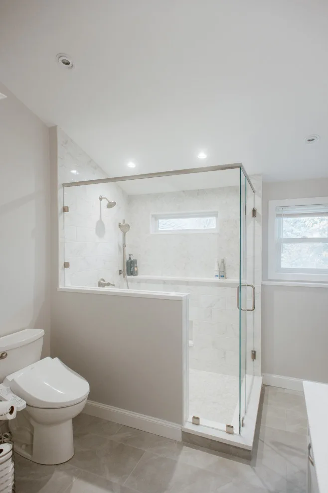 Modern Bathroom in Littleton White by Dawn Willis, Great Spaces Inc. - Photo 5