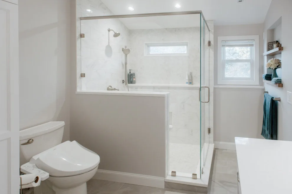 Modern Bathroom in Littleton White by Dawn Willis, Great Spaces Inc. - Photo 12
