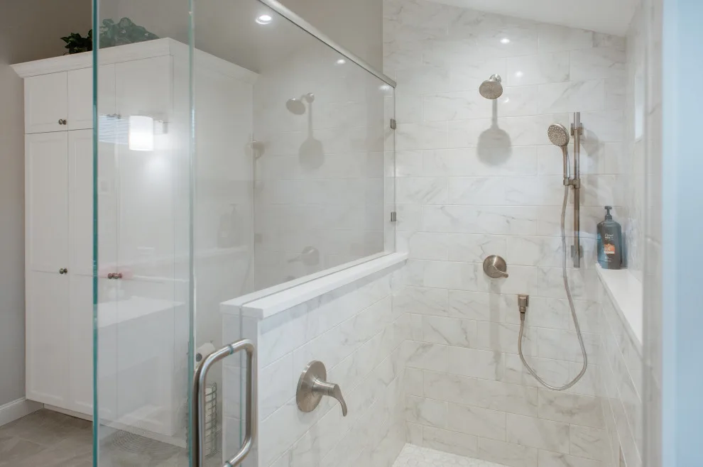 Modern Bathroom in Littleton White by Dawn Willis, Great Spaces Inc. - Photo 9