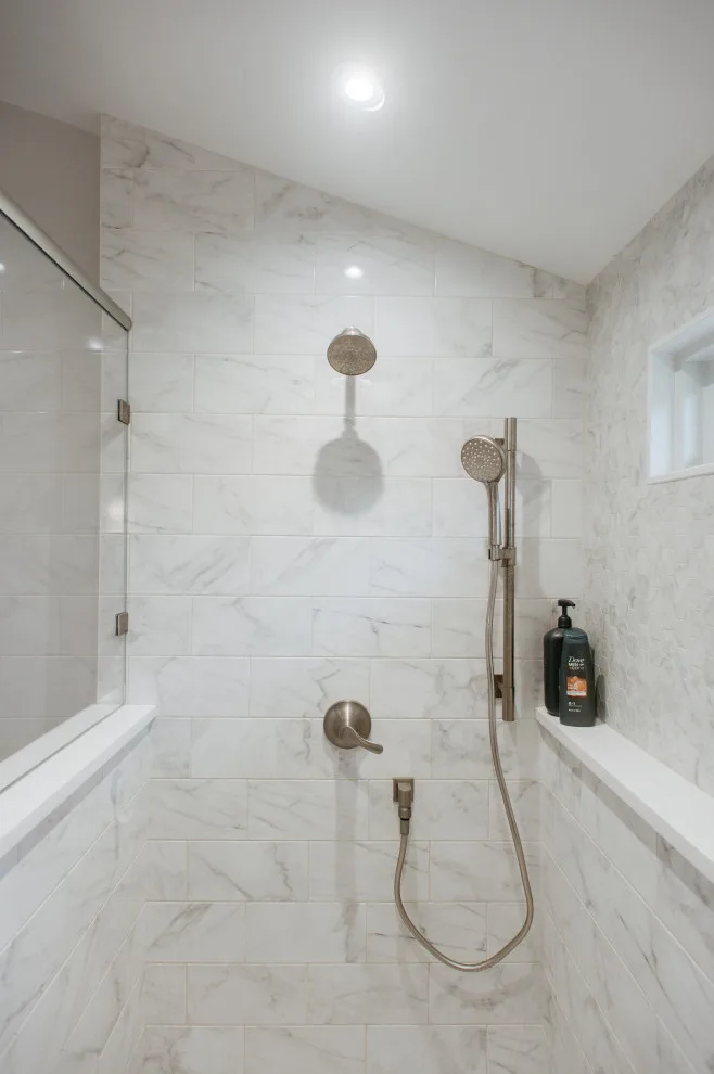 Modern Bathroom in Littleton White by Dawn Willis, Great Spaces Inc. - Photo 7