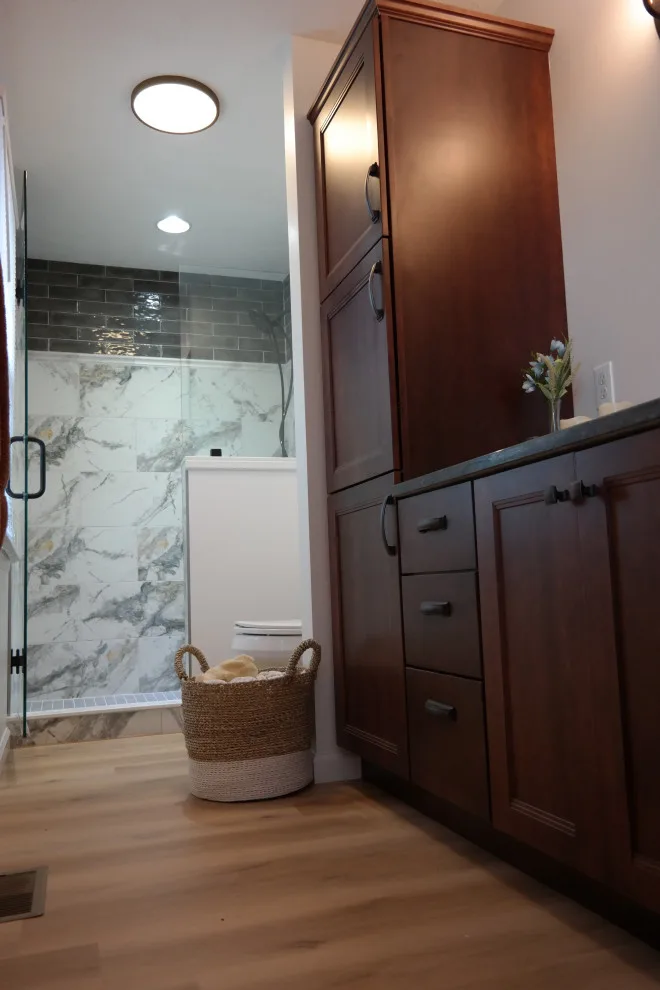 Macedon, NY - Master Bathroom Renovation by Julianna Hall - Cambre Kitchens & Bath,LLC - Photo 9
