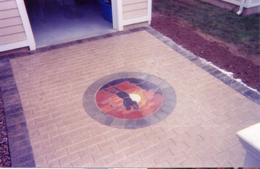 Paver Art - Wallingford by TJB-INC Landscape & Drainage Contractor - Photo 2