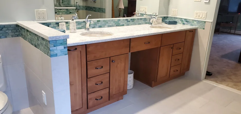 Swanzey, NH Master Bathroom Renovation by Camino Verde Designs - Photo 26