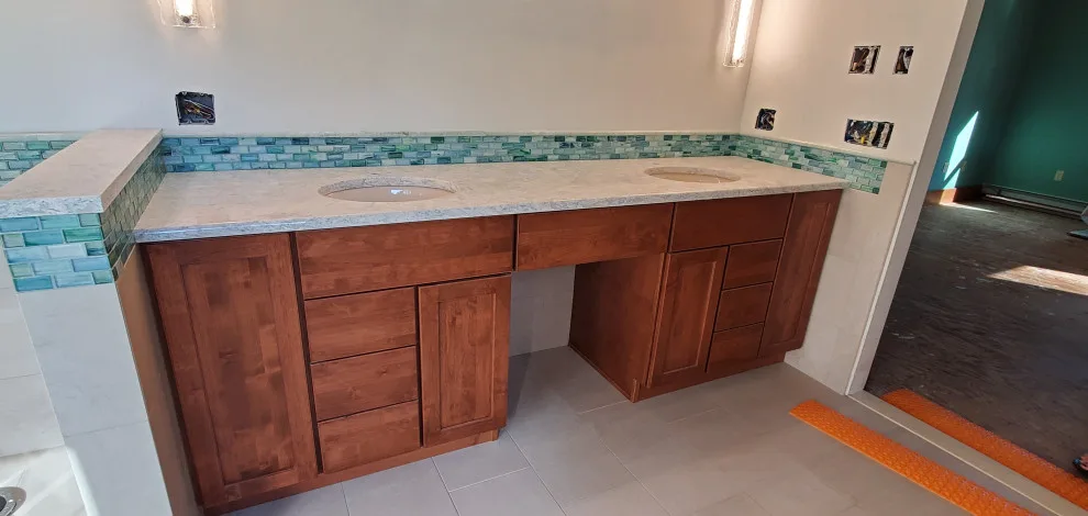 Swanzey, NH Master Bathroom Renovation by Camino Verde Designs - Photo 13