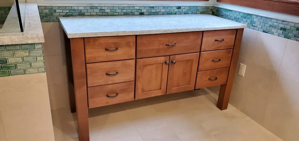 Swanzey, NH Master Bathroom Renovation by Camino Verde Designs - Photo 10