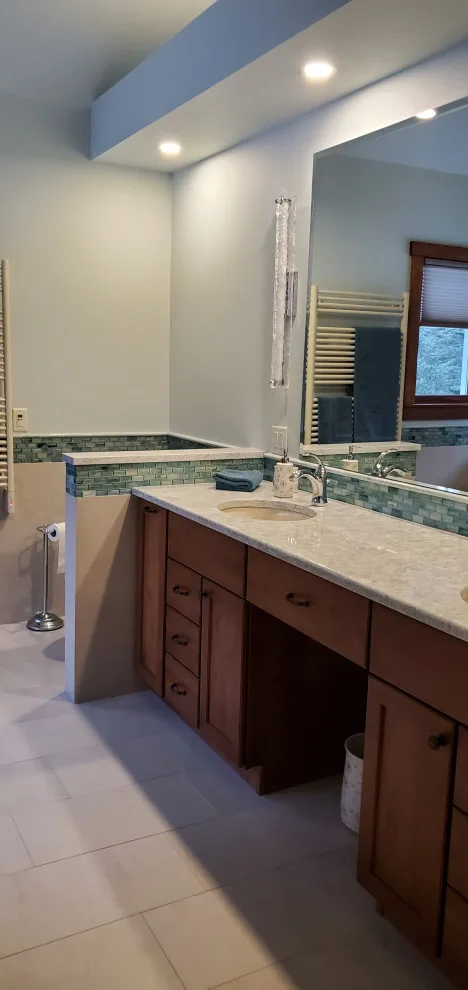 Swanzey, NH Master Bathroom Renovation by Camino Verde Designs - Photo 3