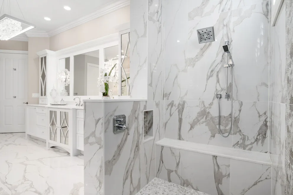 Mediterranean Master Bathroom by DaVinci Kitchens, Bath, & Cabinetry - Photo 5