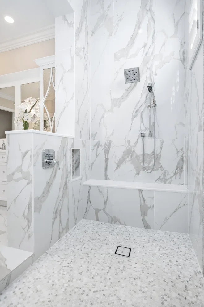 Mediterranean Master Bathroom by DaVinci Kitchens, Bath, & Cabinetry - Photo 3