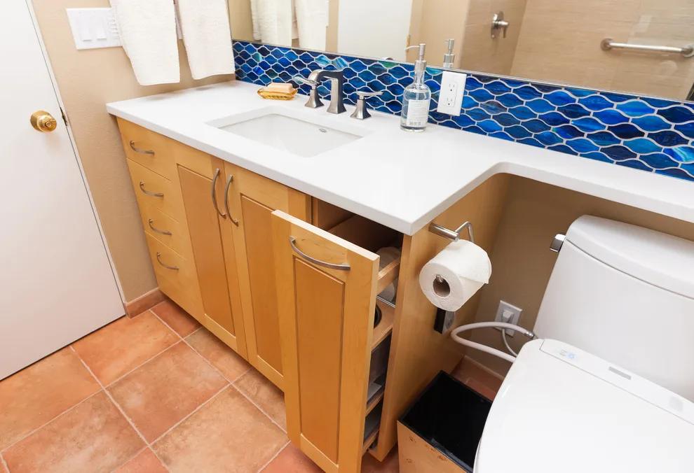 Matisse-Influenced Compact Bathroom by Kathleen Donohue, Neil Kelly Co. - Photo 6