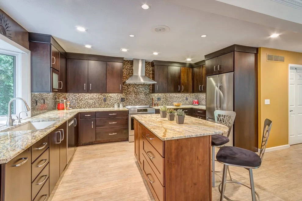 Contemporary Espresso Slab Cabinetry by The Kitchen Place - Photo 9