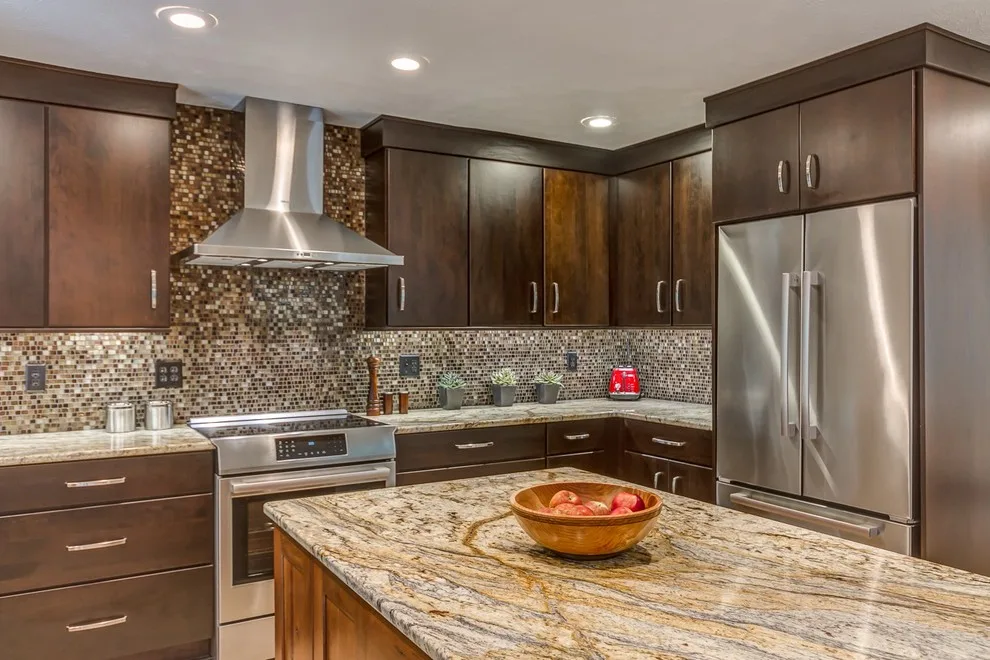 Contemporary Espresso Slab Cabinetry by The Kitchen Place - Photo 5