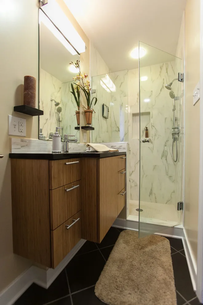 Mission Accomplished: Transforming the Master Bath by MadDesigns Kitchen, Bath, Interiors - Photo 8