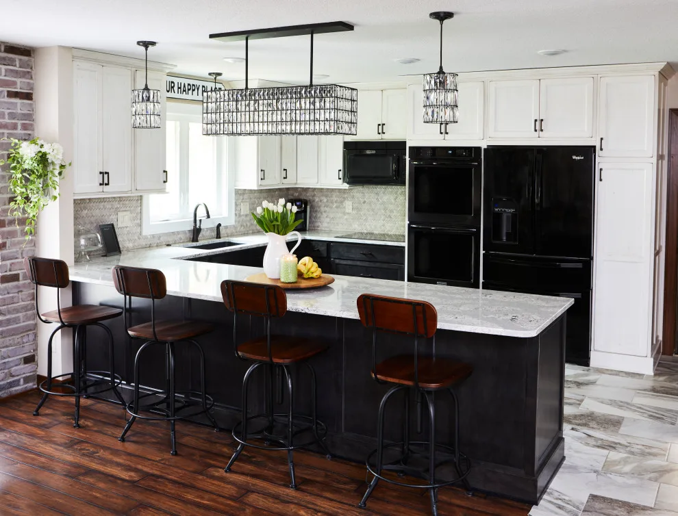 Contemporary Farmhouse with Contrast by Lokenvitz Design And Woodworking, LLC - Photo 2