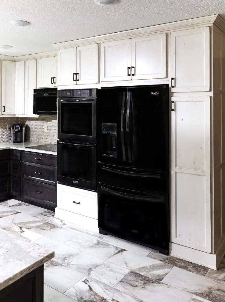 Contemporary Farmhouse with Contrast by Lokenvitz Design And Woodworking, LLC - Photo 8