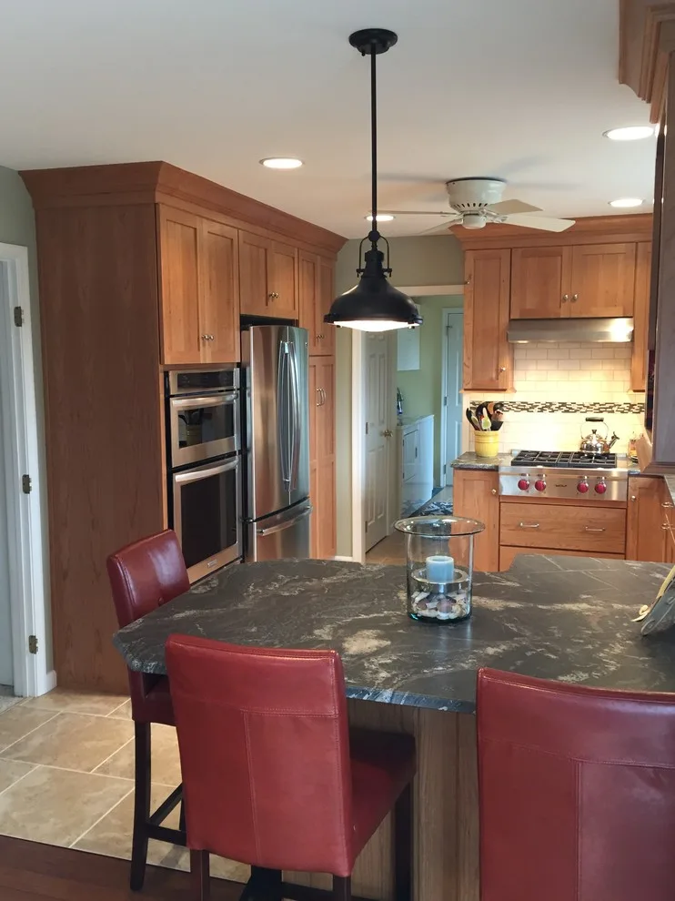 Cherry Wood with Silver Waves Leather Granite by Stacey Kocevar Designs, LLC - Photo 13