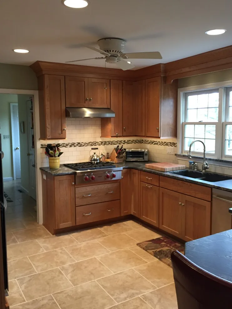 Cherry Wood with Silver Waves Leather Granite by Stacey Kocevar Designs, LLC - Photo 8