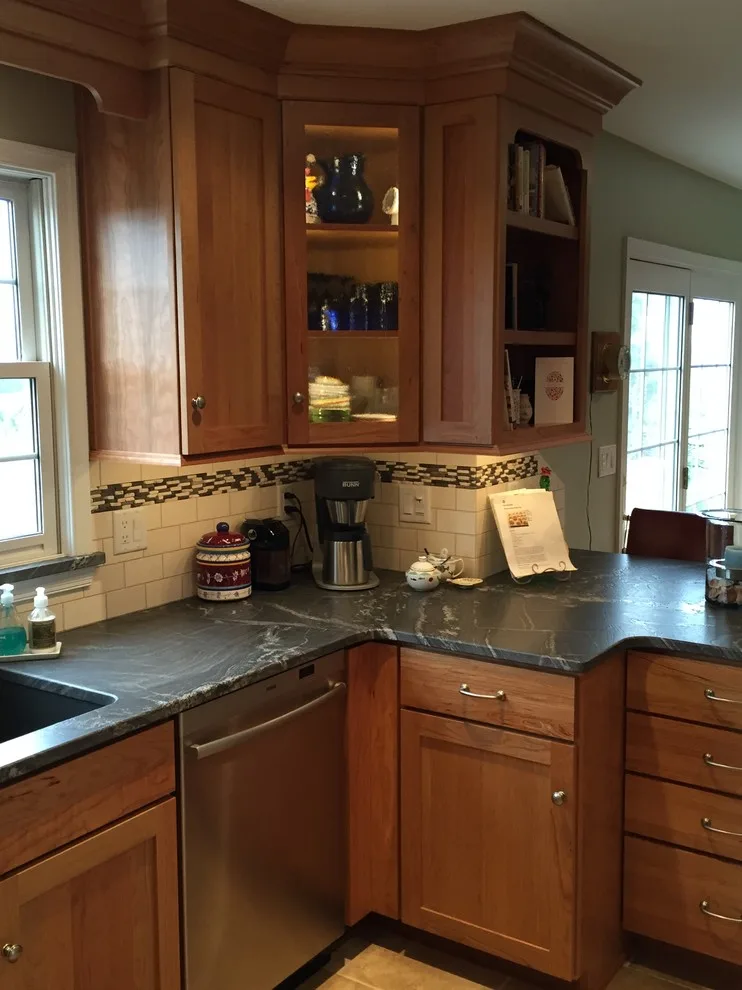 Cherry Wood with Silver Waves Leather Granite by Stacey Kocevar Designs, LLC - Photo 19