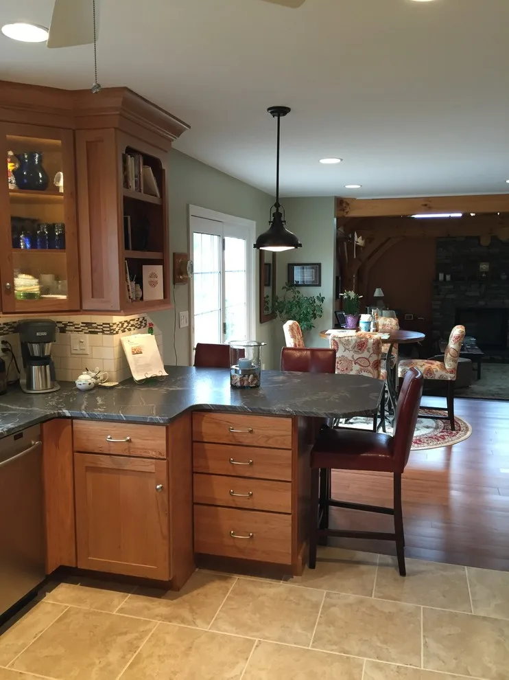 Cherry Wood with Silver Waves Leather Granite by Stacey Kocevar Designs, LLC - Photo 3