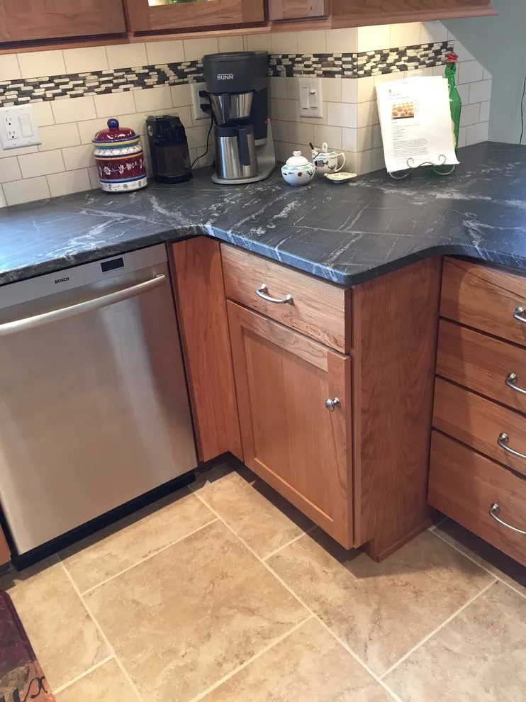 Cherry Wood with Silver Waves Leather Granite by Stacey Kocevar Designs, LLC - Photo 16