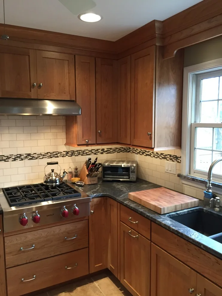 Cherry Wood with Silver Waves Leather Granite by Stacey Kocevar Designs, LLC - Photo 15