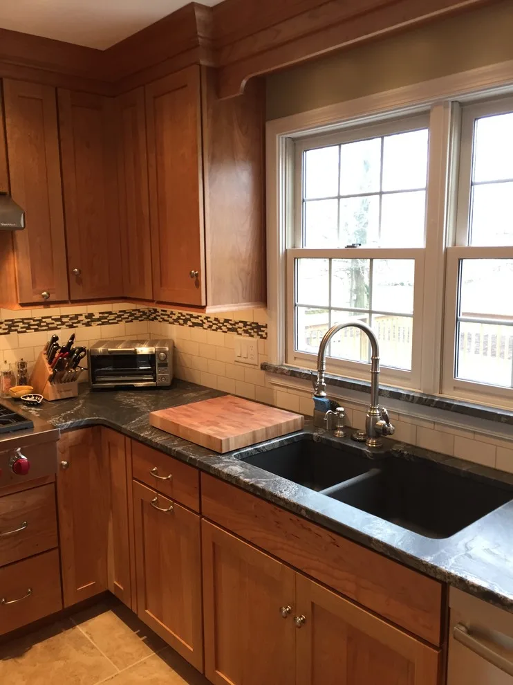 Cherry Wood with Silver Waves Leather Granite by Stacey Kocevar Designs, LLC - Photo 17