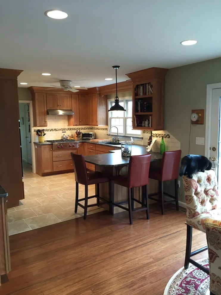 Cherry Wood with Silver Waves Leather Granite by Stacey Kocevar Designs, LLC - Photo 12