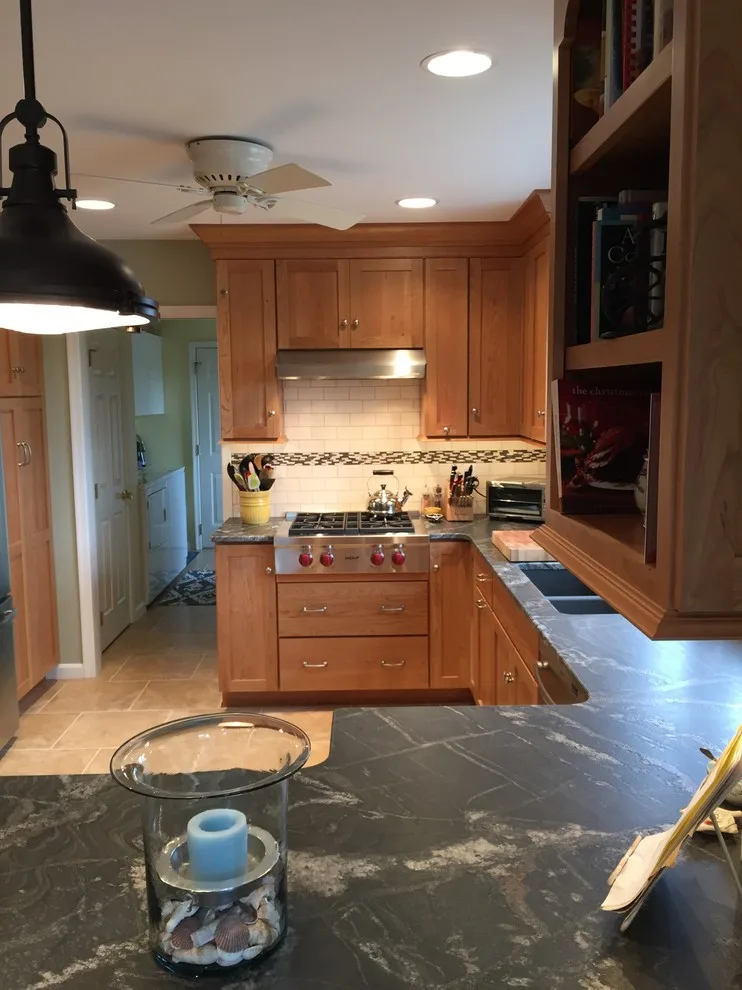 Cherry Wood with Silver Waves Leather Granite by Stacey Kocevar Designs, LLC - Photo 11