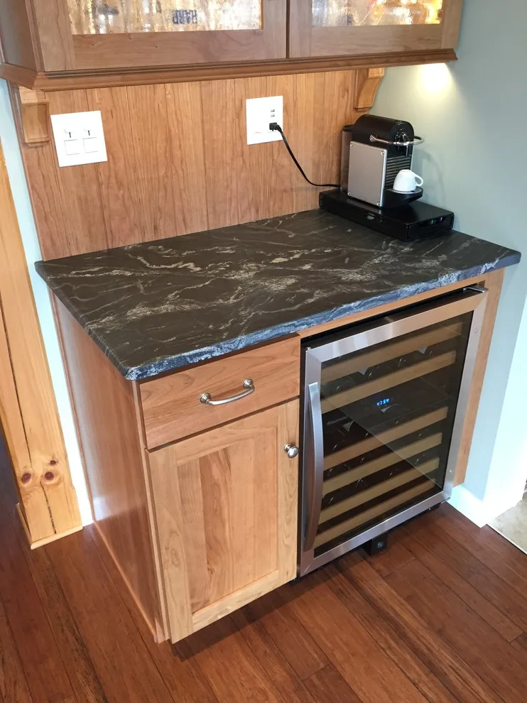 Cherry Wood with Silver Waves Leather Granite by Stacey Kocevar Designs, LLC - Photo 24
