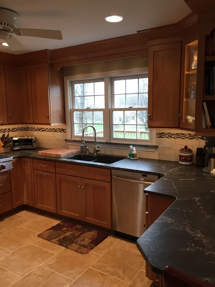 Cherry Wood with Silver Waves Leather Granite by Stacey Kocevar Designs, LLC - Photo 18