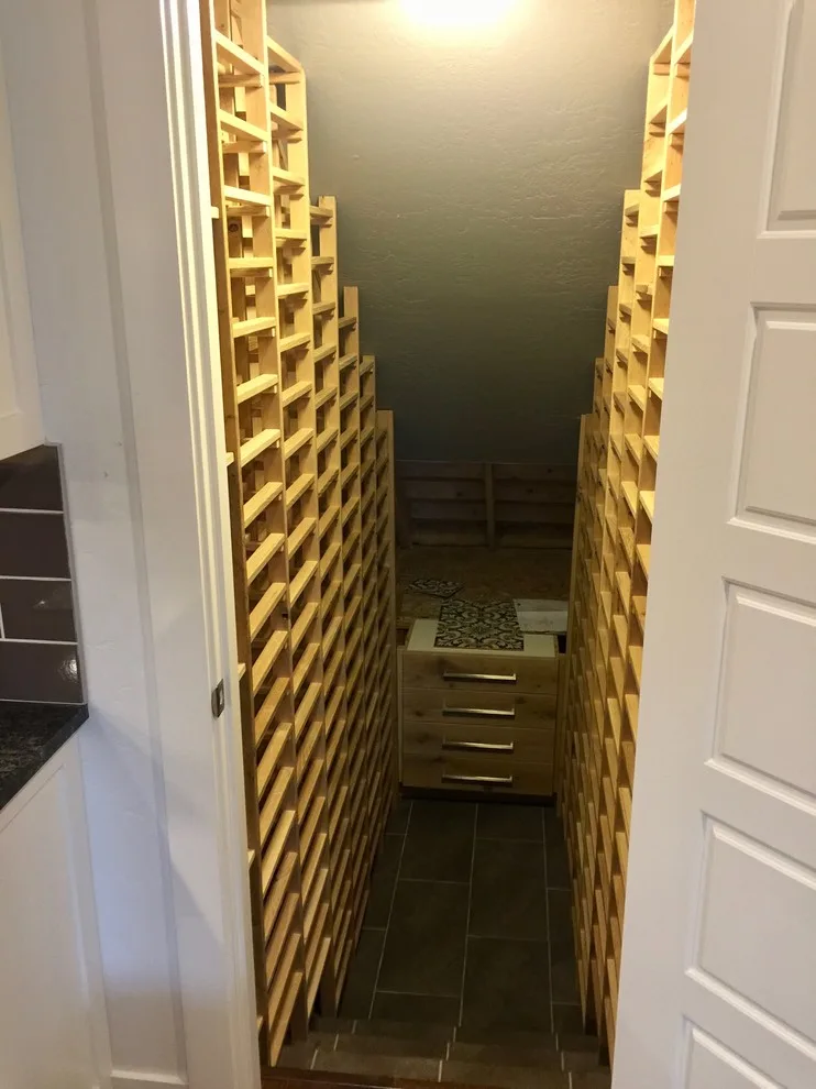 Italian Tiled Oak Wine Cellar by Icon Construction & Remodeling - Photo 2