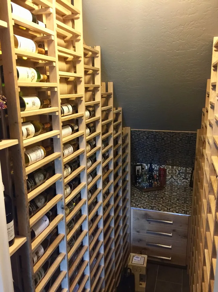 Italian Tiled Oak Wine Cellar by Icon Construction & Remodeling - Photo 5
