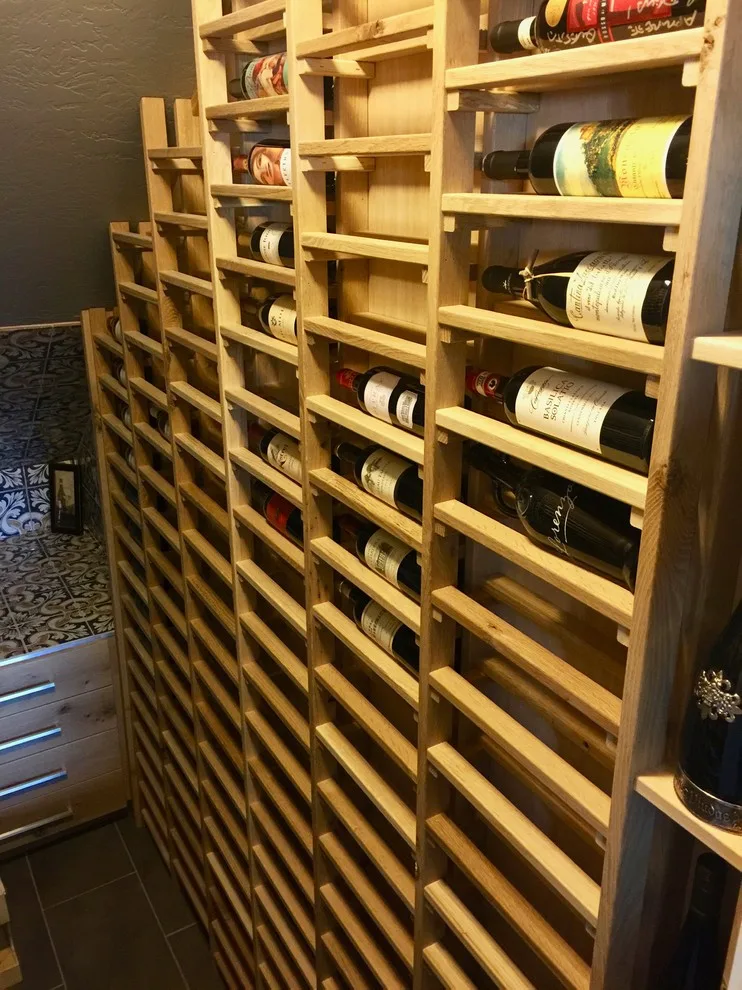 Italian Tiled Oak Wine Cellar by Icon Construction & Remodeling - Photo 3