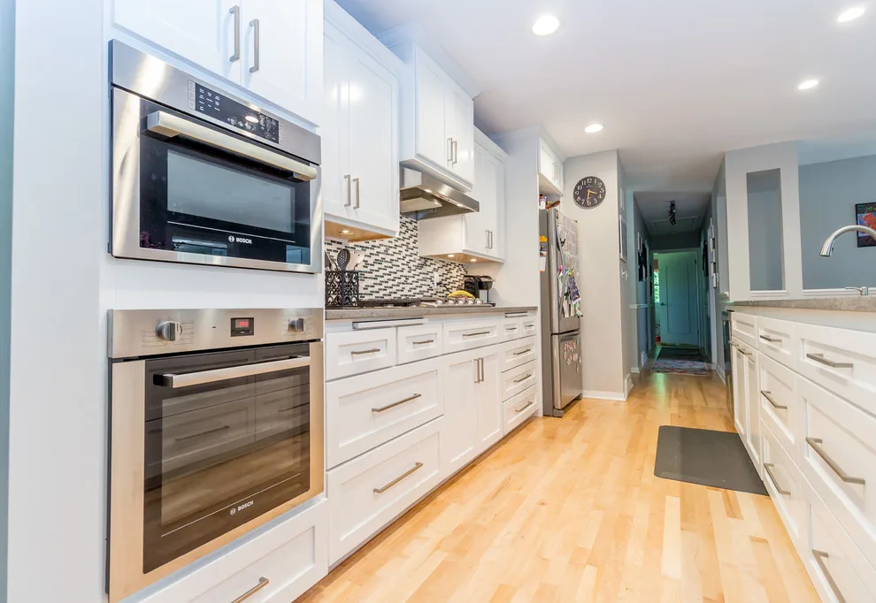 Modern Open Kitchen Renovation by Badger Carpentry, Inc. - Photo 16
