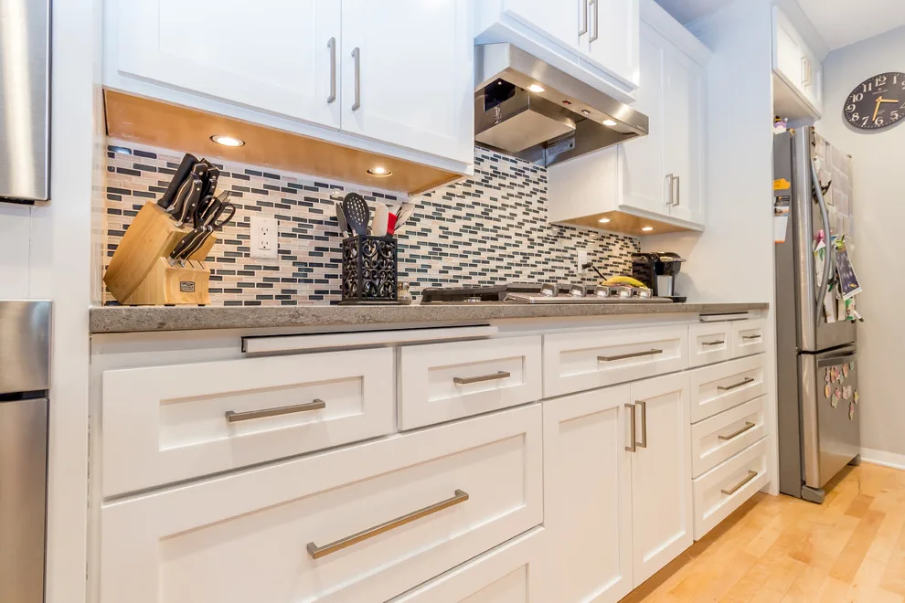 Modern Open Kitchen Renovation by Badger Carpentry, Inc. - Photo 5