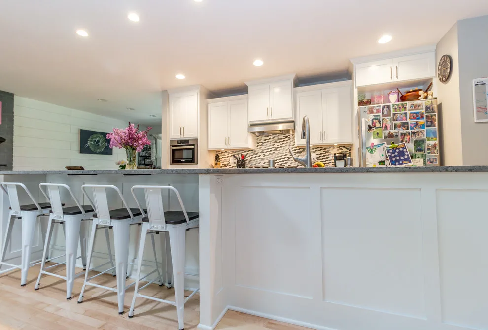 Modern Open Kitchen Renovation by Badger Carpentry, Inc. - Photo 13