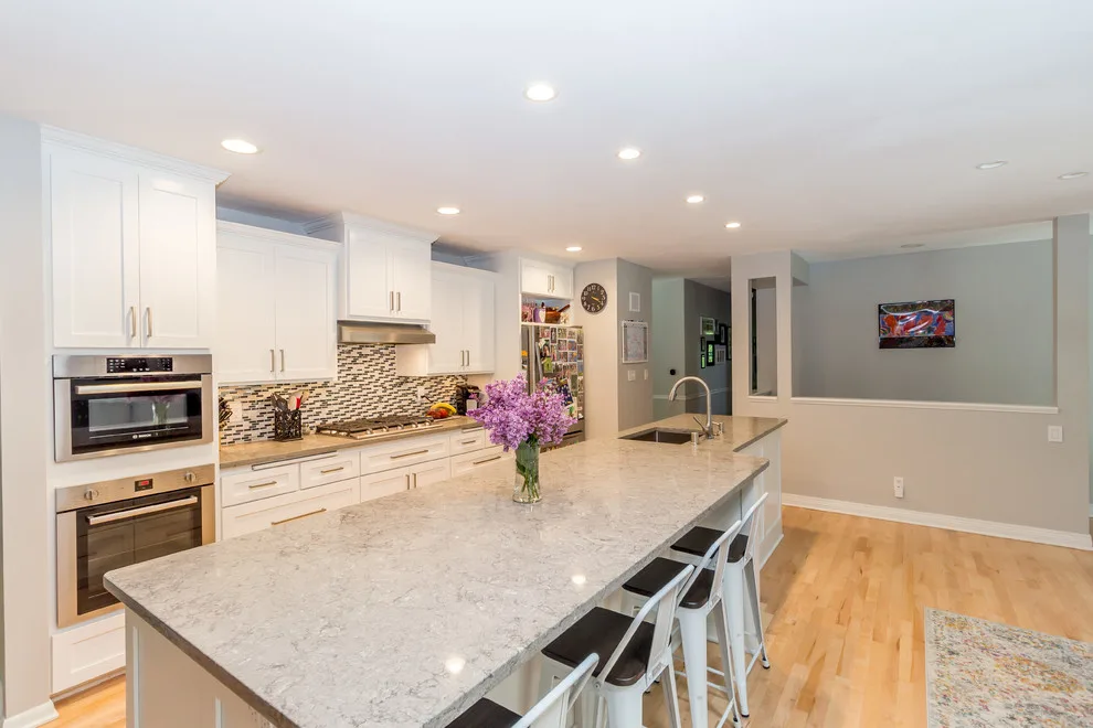 Modern Open Kitchen Renovation by Badger Carpentry, Inc. - Photo 17