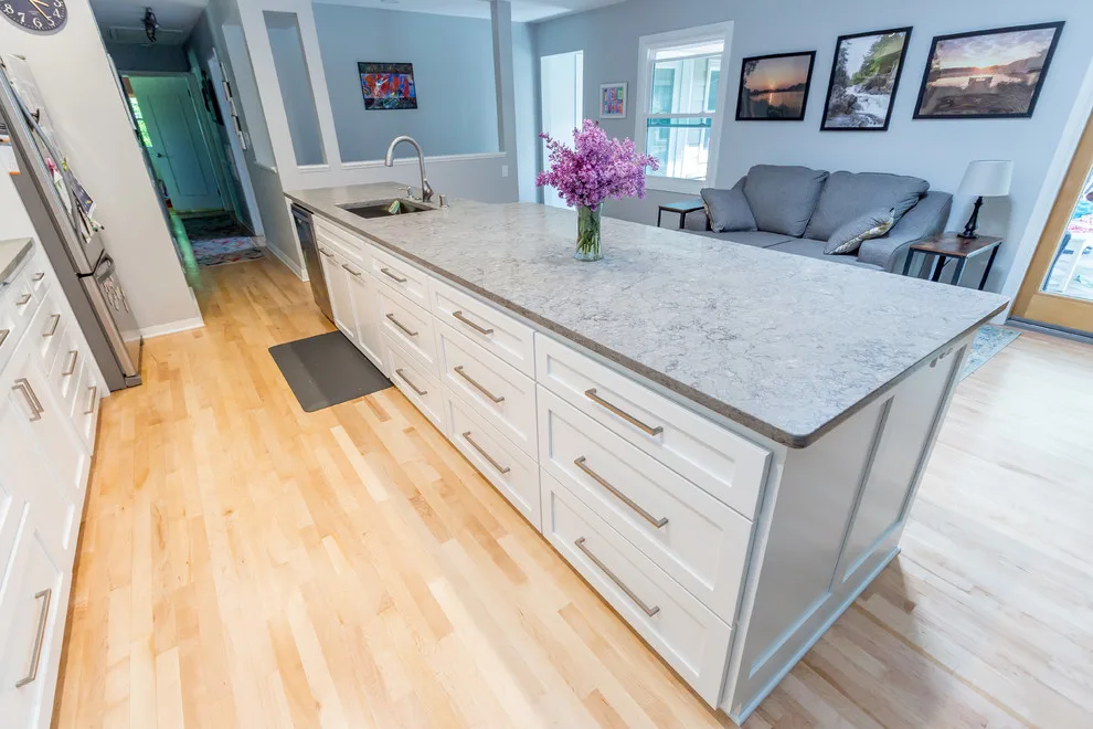 Modern Open Kitchen Renovation by Badger Carpentry, Inc. - Photo 10