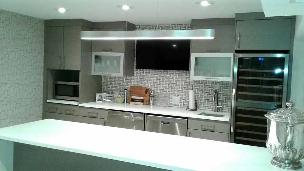 Contemporary Home Bar by Mark Hammer Construction LTD. - Photo 3