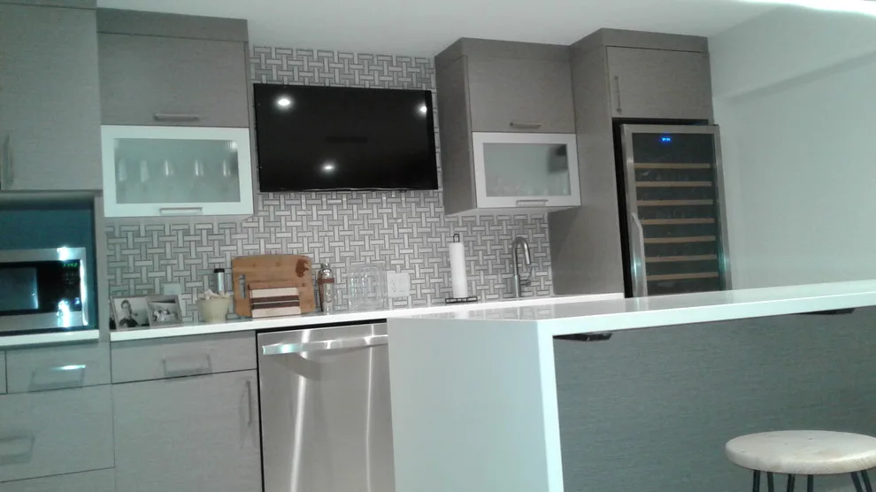 Contemporary Home Bar by Mark Hammer Construction LTD. - Photo 2