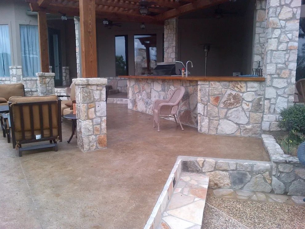 Alfresco Cooking Area/Outdoor Living Space/Canopy Structure by Lone Star Construction - Photo 6