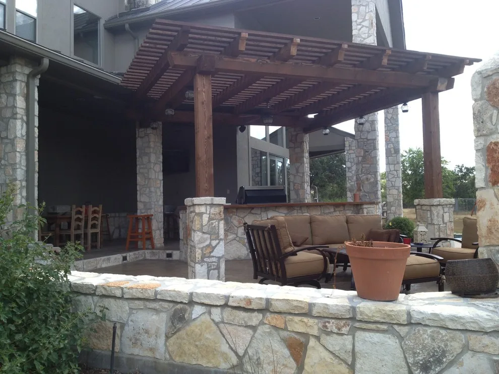 Alfresco Cooking Area/Outdoor Living Space/Canopy Structure by Lone Star Construction - Photo 5