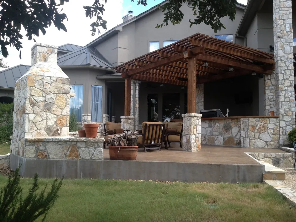 Alfresco Cooking Area/Outdoor Living Space/Canopy Structure by Lone Star Construction - Photo 3