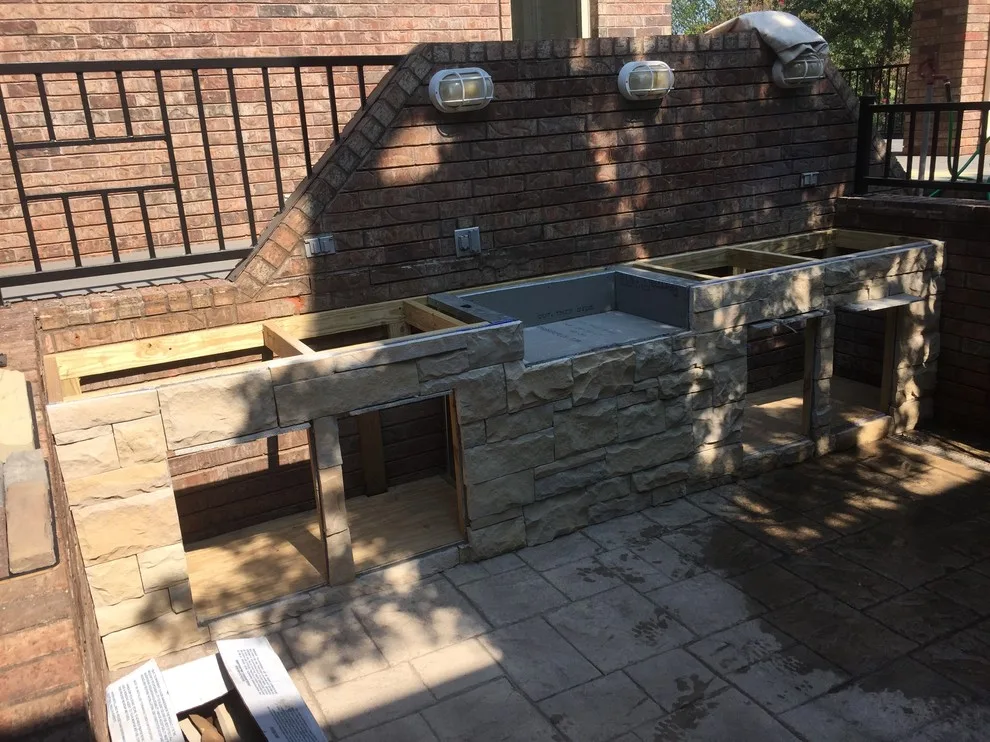 Alfresco cooking area by Advantedge Stone, LLC - Photo 7