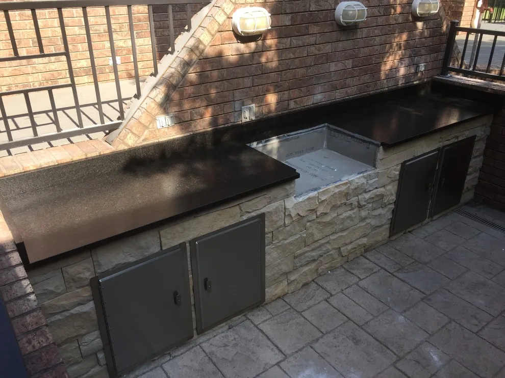 Alfresco cooking area by Advantedge Stone, LLC - Photo 11
