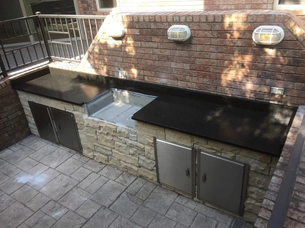 Alfresco cooking area by Advantedge Stone, LLC - Photo 9